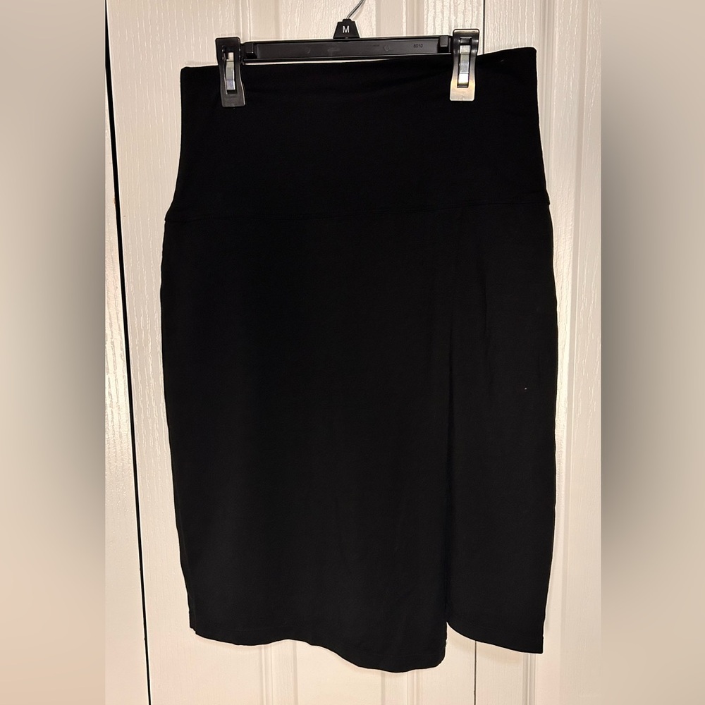 Athleta Women’s Small Faux Wrap Fold Over Pull On Skirt Asymmetrical‎ Hemline